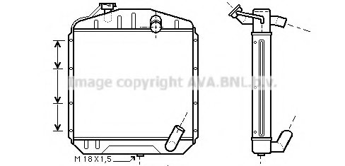 PRASCO ME2134 Radiator, engine cooling
